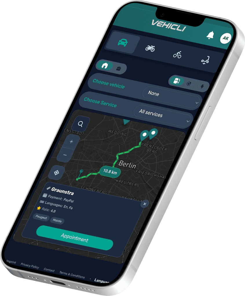 Vehicli app preview